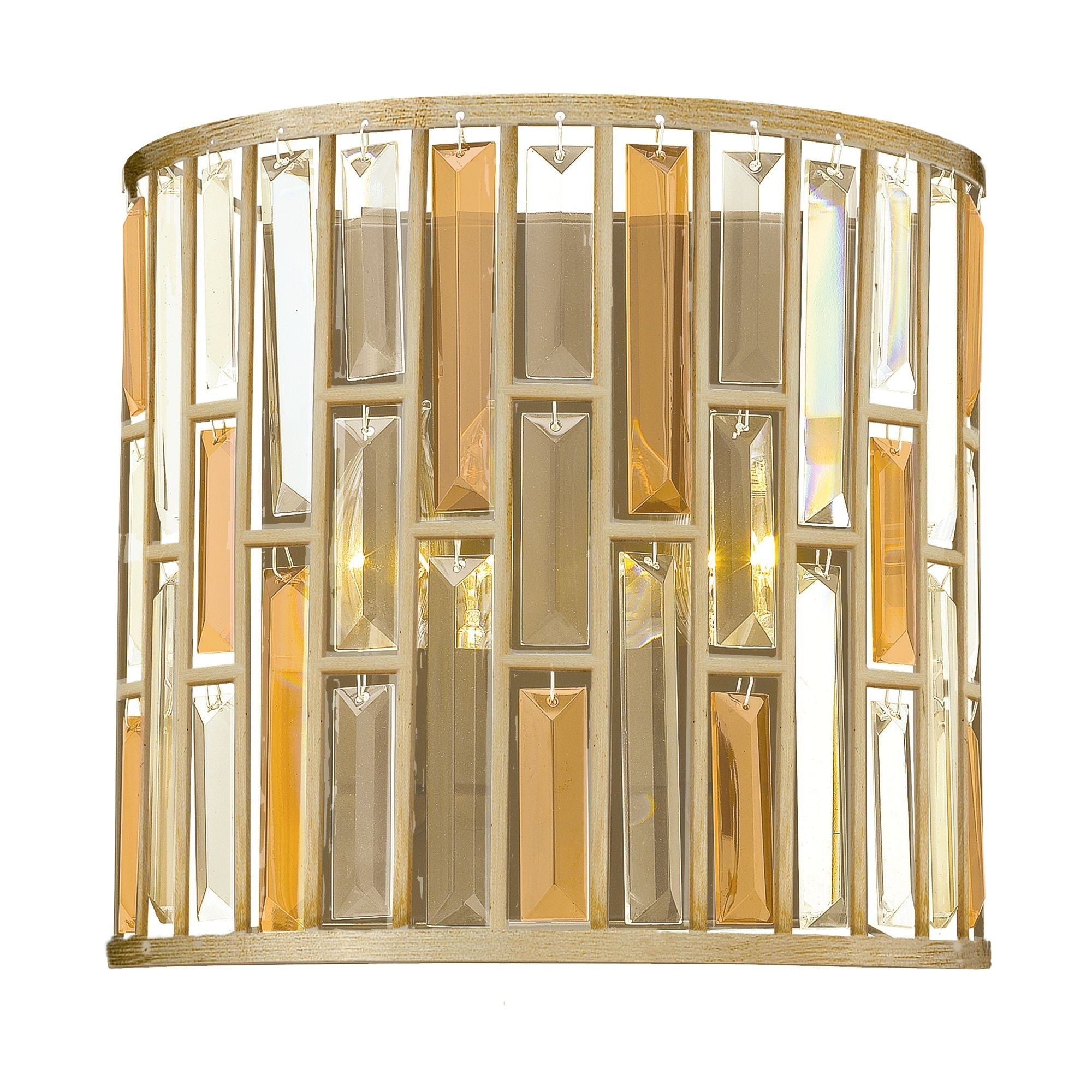 Gemma 2 Light Wall Light – Silver Leaf - Cusack Lighting