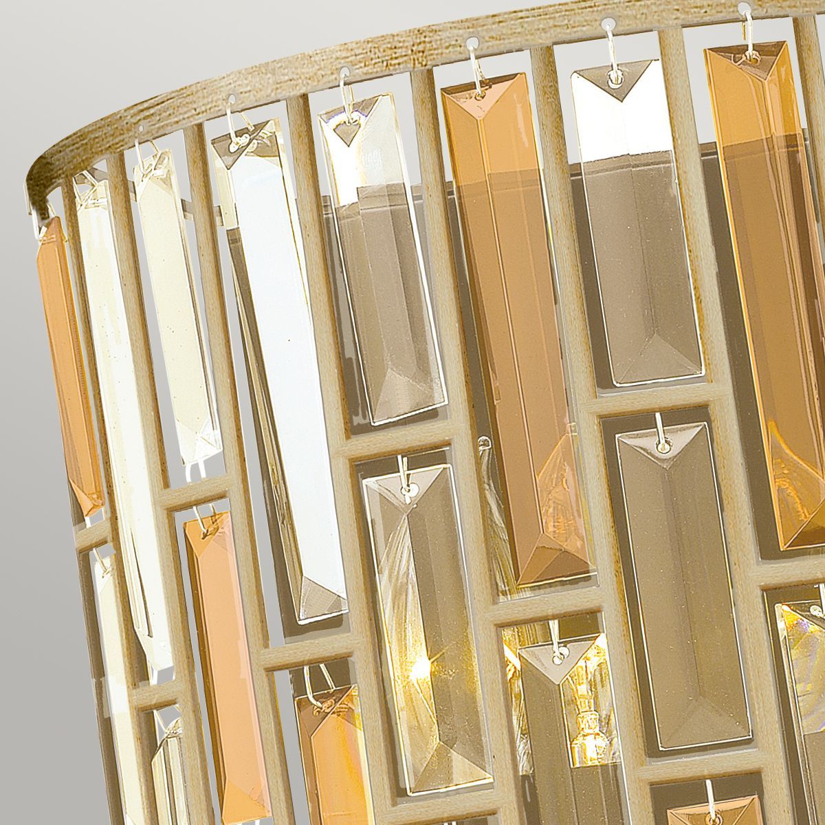 Gemma 2 Light Wall Light – Silver Leaf - Cusack Lighting