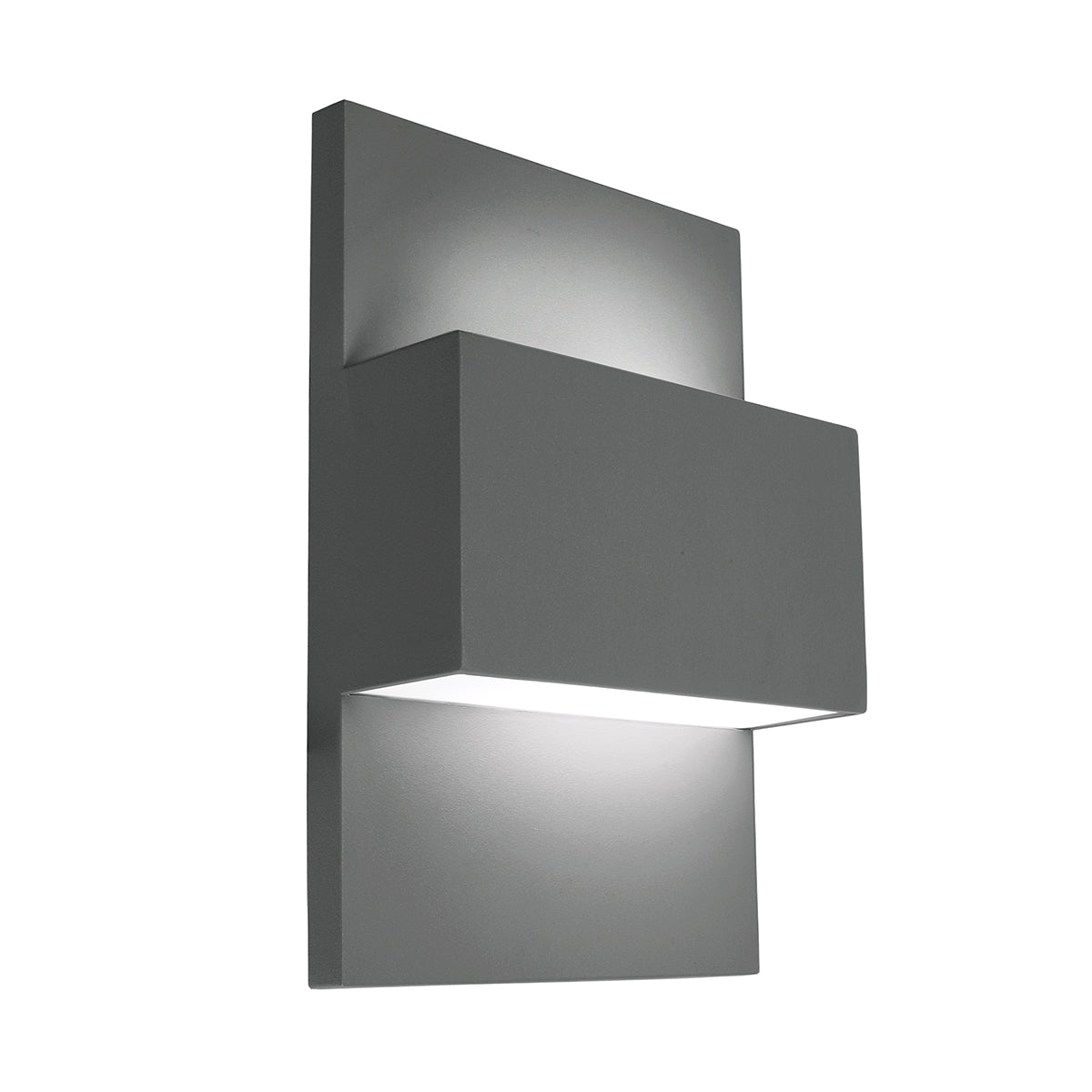 Geneve 1 Light Wall Light with PIR/ Without PIR - Aluminium/Graphite Finish - Cusack Lighting