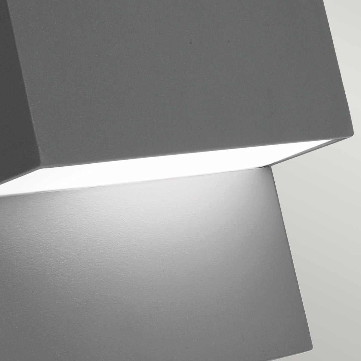 Geneve 1 Light Wall Light with PIR/ Without PIR - Aluminium/Graphite Finish - Cusack Lighting