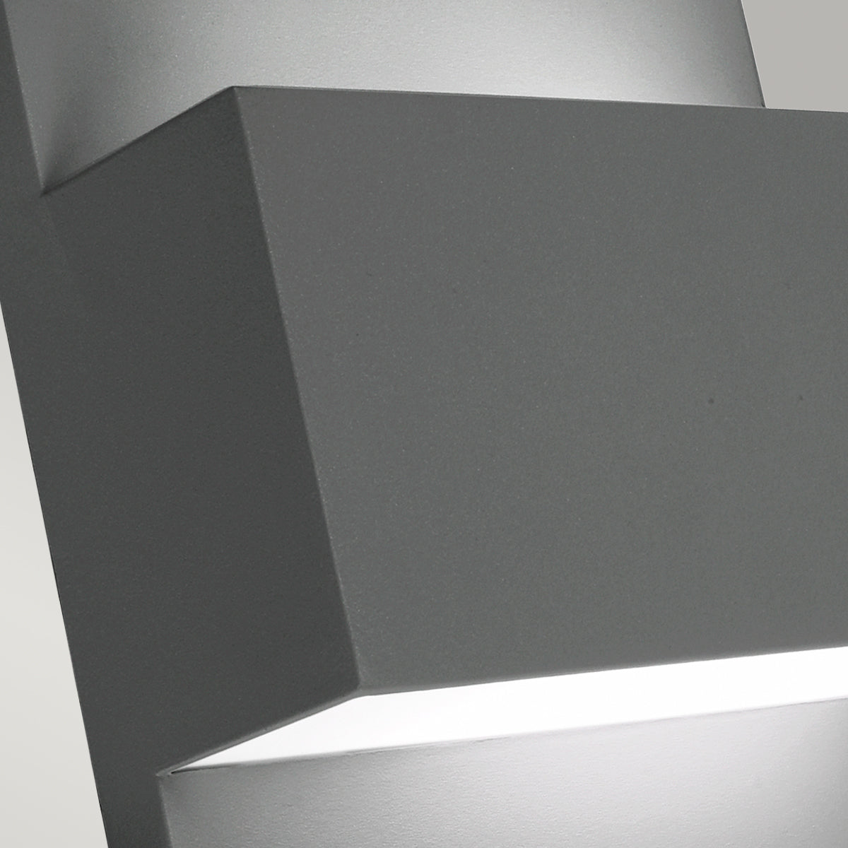 Geneve 1 Light Wall Light with PIR/ Without PIR - Aluminium/Graphite Finish - Cusack Lighting