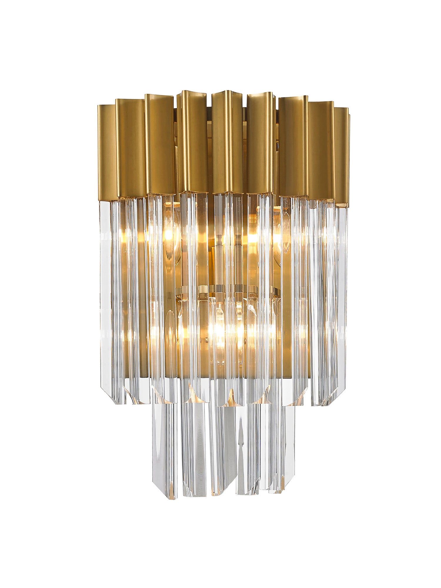 Georgia 3lt Wall Light - Matt Black/Brass/Polished Nickel - Cusack Lighting