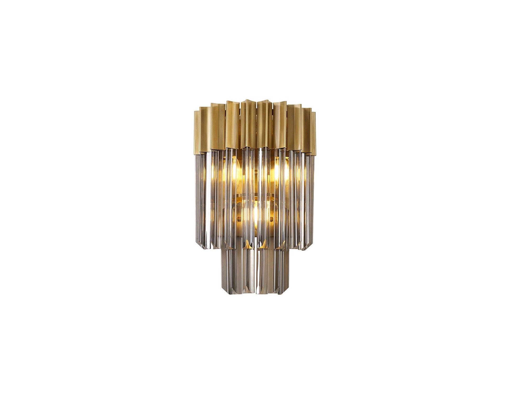 Georgia 3lt Wall Light - Matt Black/Brass/Polished Nickel - Cusack Lighting