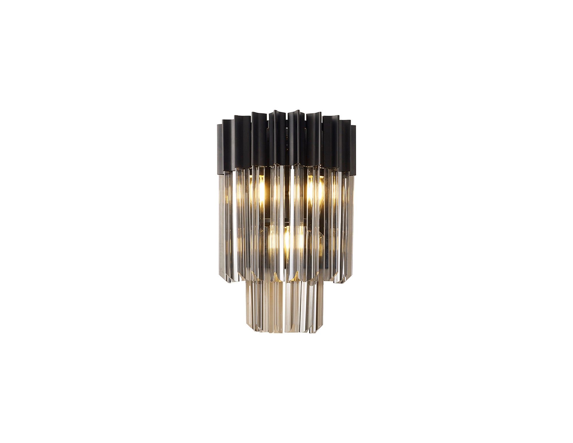 Georgia 3lt Wall Light - Matt Black/Brass/Polished Nickel - Cusack Lighting