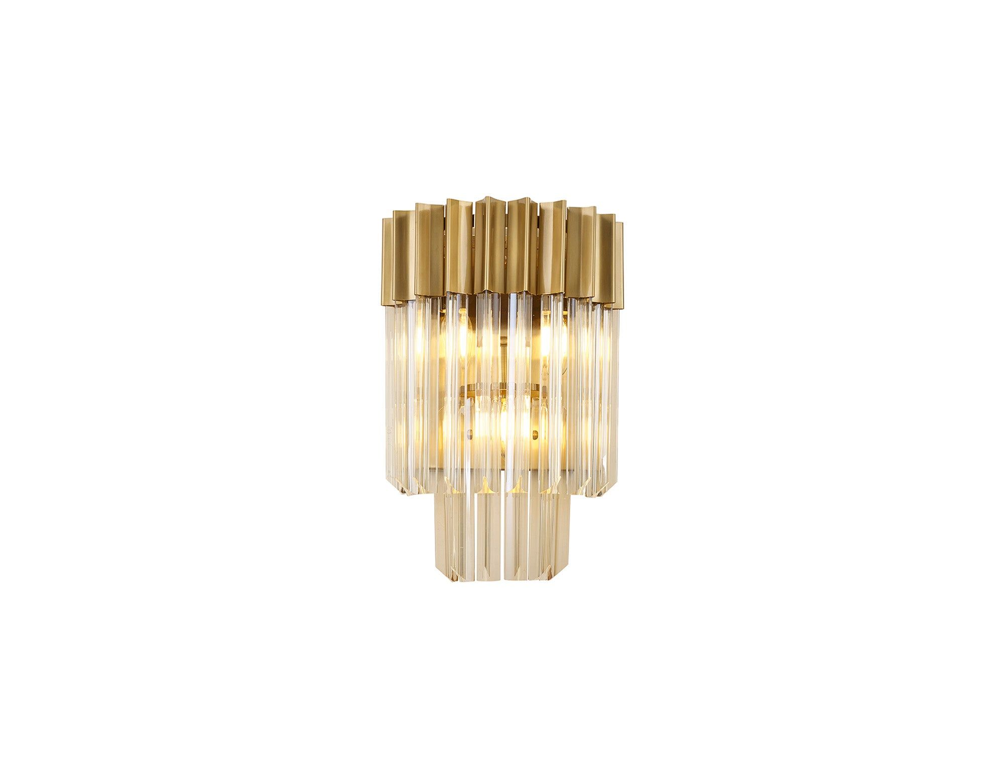 Georgia 3lt Wall Light - Matt Black/Brass/Polished Nickel - Cusack Lighting