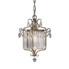 Gianna 1Lt Pendant Ceiling Light - Gilded Silver Finish