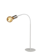 Gied Flexible Table Lamp, 1 Light E27 Satin Black/White/Satin Nickel