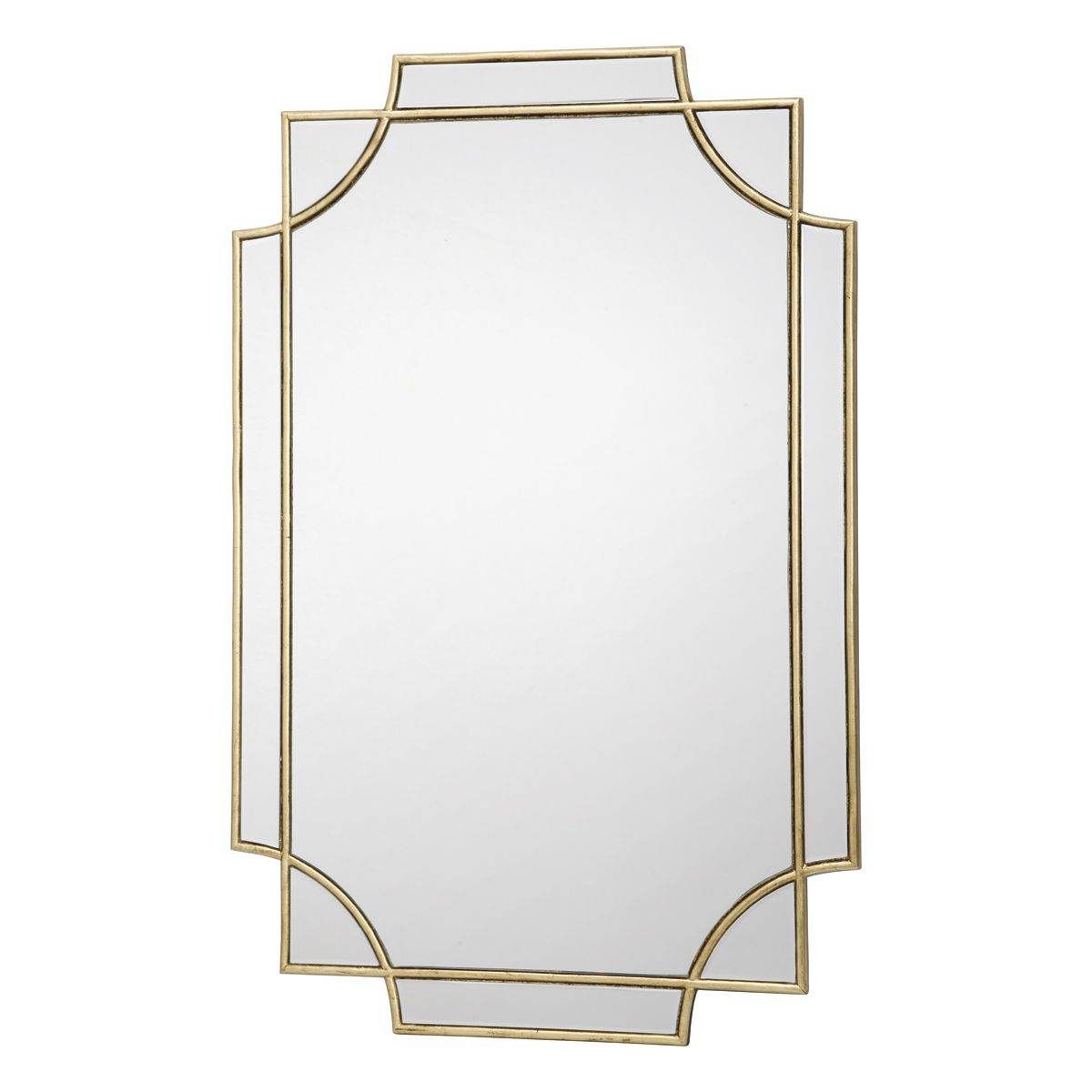 Dar Guapo Rectangle Gold Detail Mirror - Cusack Lighting