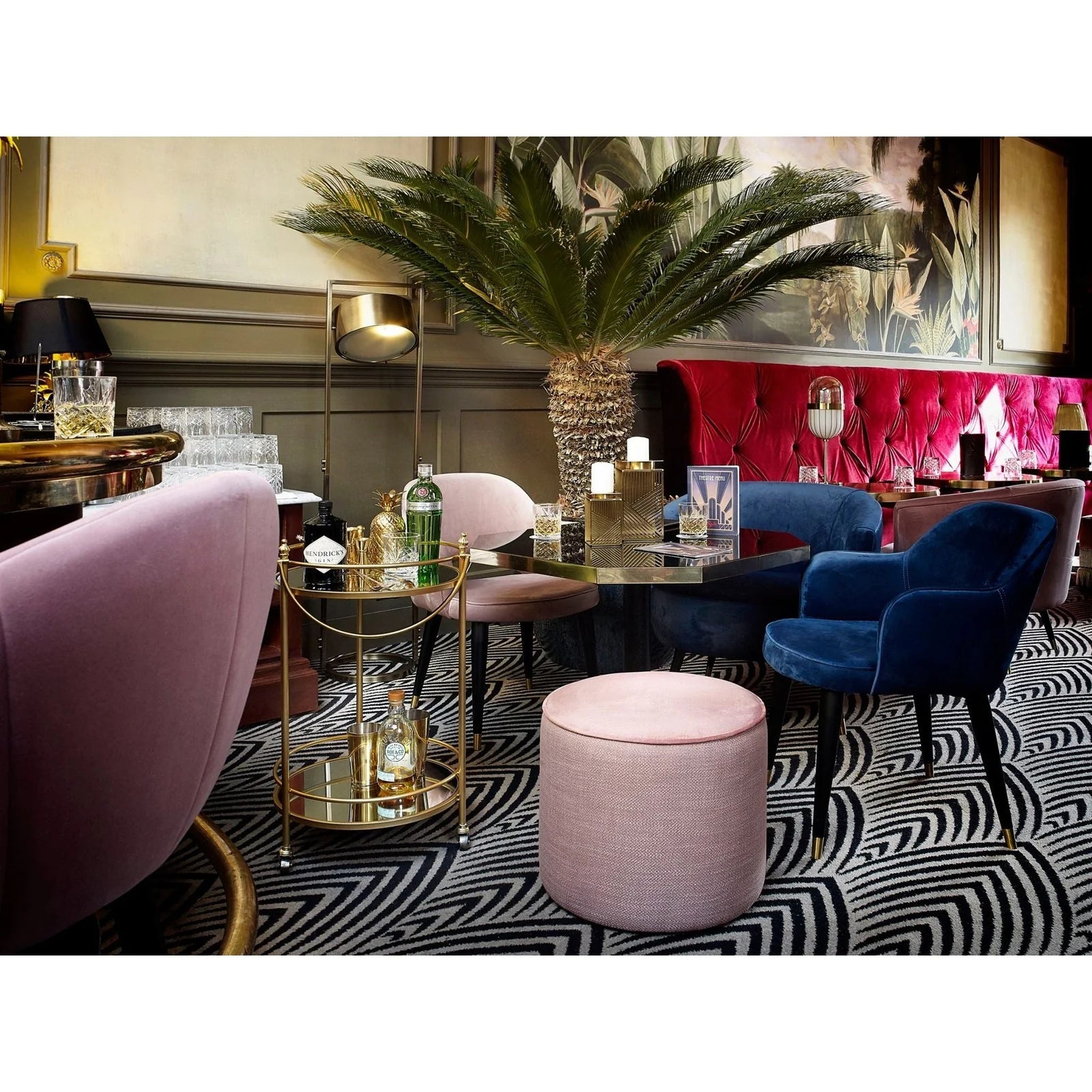 Hadley Dining Chair - Navy Finish