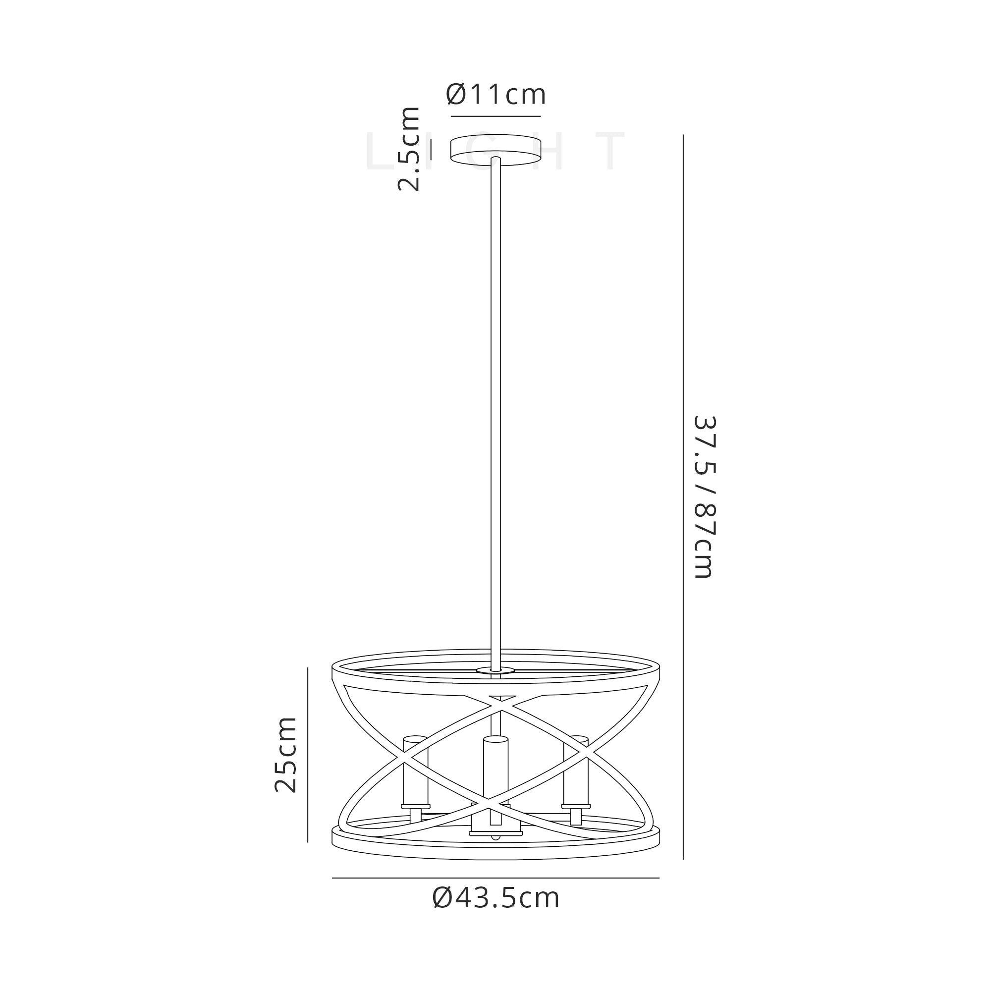 Harrison 4Lt Pendant - Graphite & Satin Nickel/Black & Satin Gold