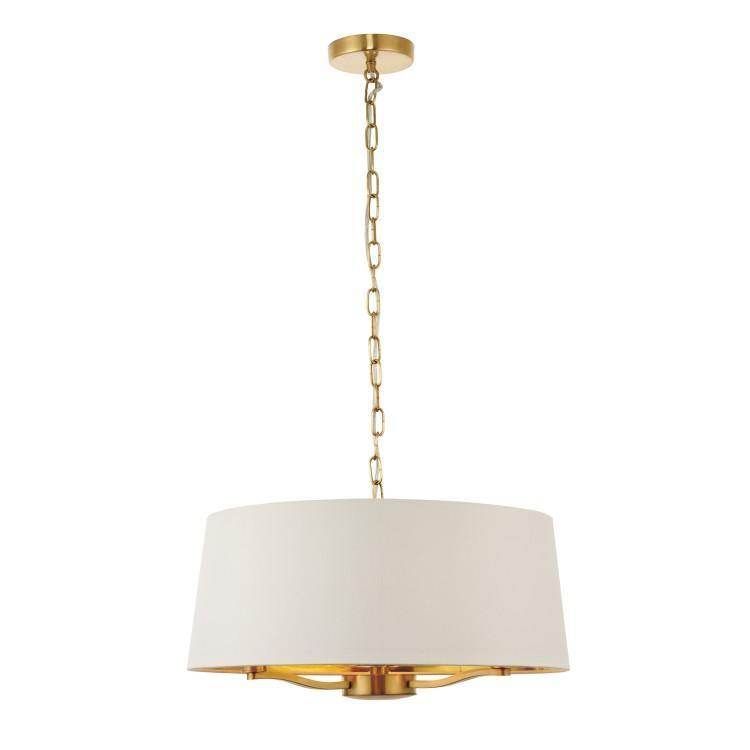 Shelbourne 3Lt Pendant Light - Gold/Nickel