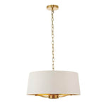 Shelbourne 3Lt Pendant Light - Gold/Nickel