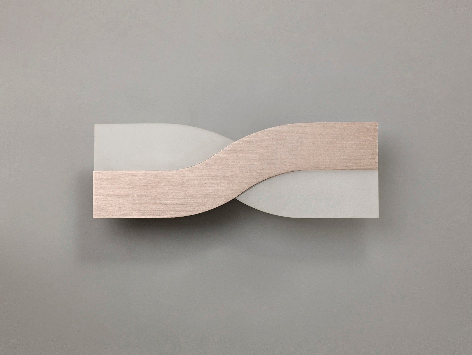 Haven Wall Lamp, 1 x 8W LED, 3000K, 640lm, 3yrs Warranty - Brushed Brown & Frosted White Finish IP20