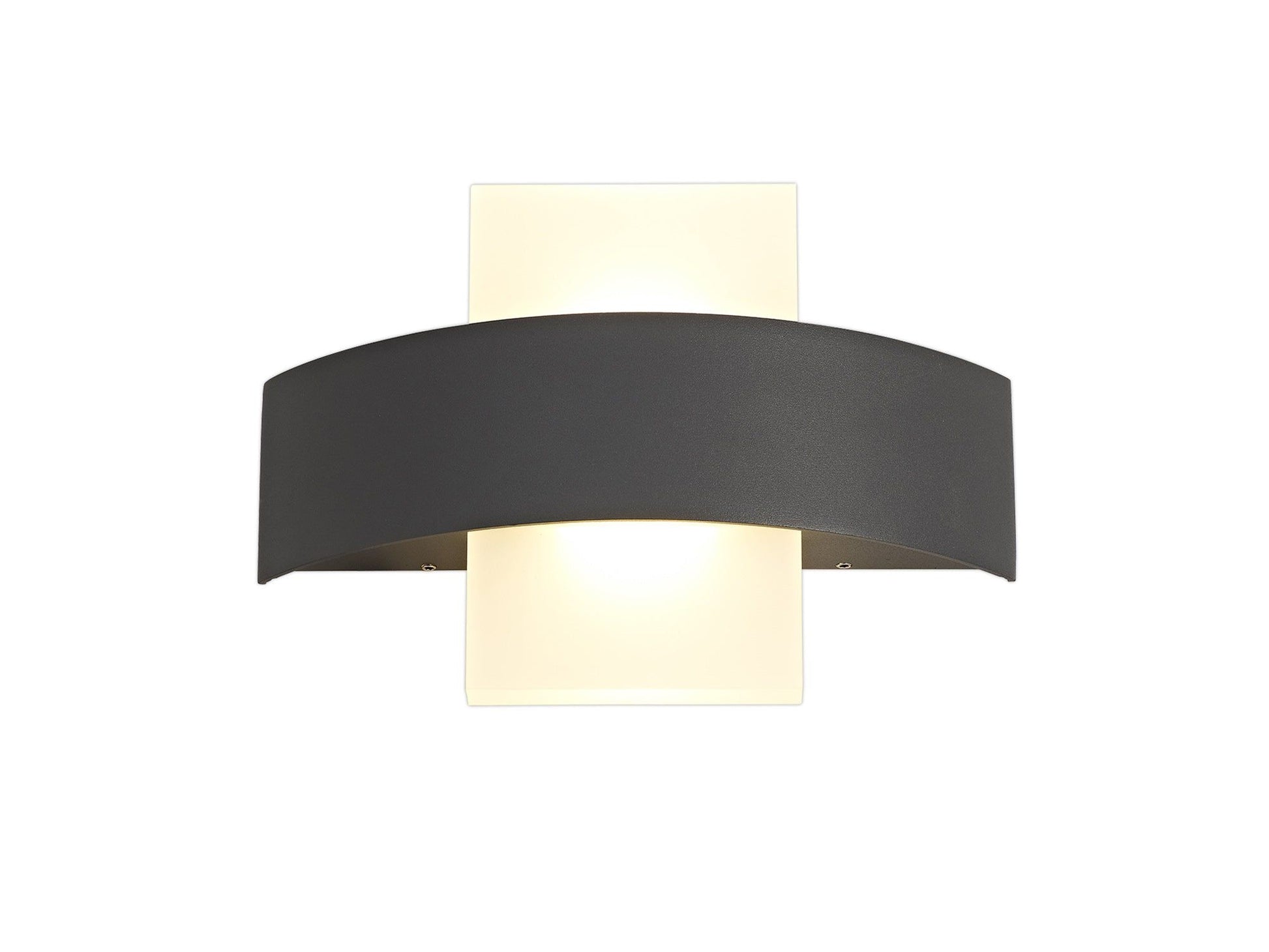 Hilten Up & Downward Lighting Wall Lamp, 2 x 5W LED, 3000K, 850lm, IP54, Anthracite, 3yrs Warranty