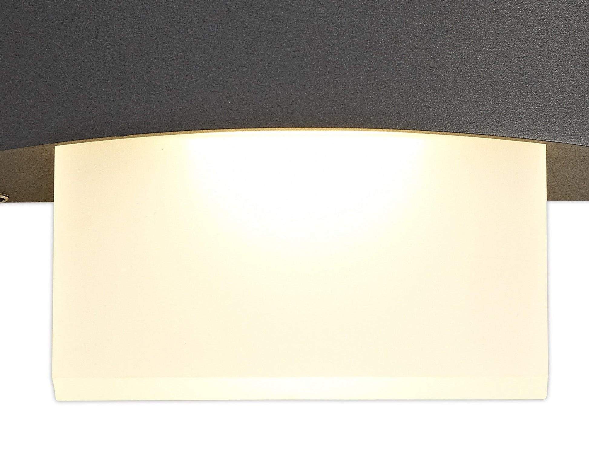 Hilten Up & Downward Lighting Wall Lamp, 2 x 5W LED, 3000K, 850lm, IP54, Anthracite, 3yrs Warranty