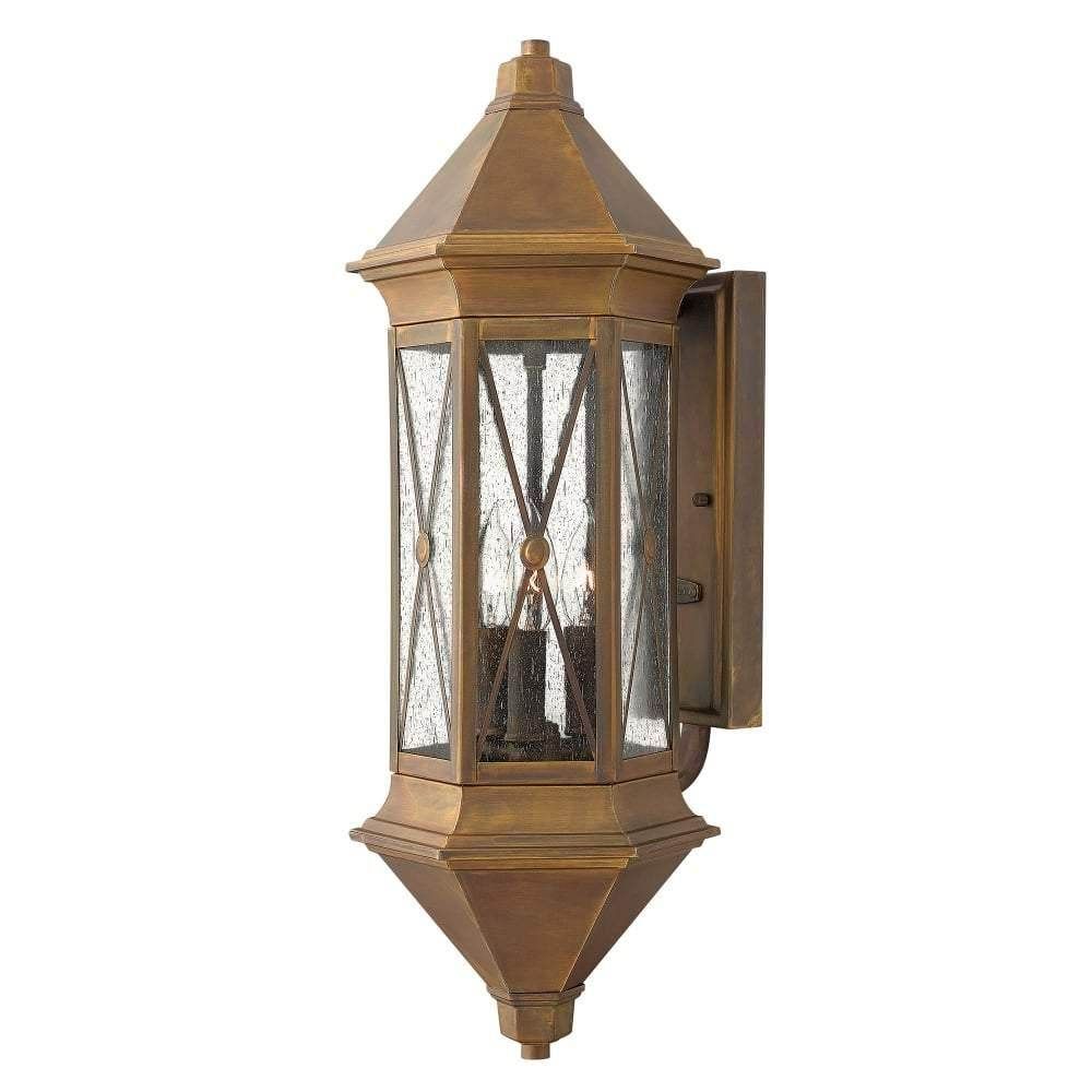 Hinkley Brighton Rustic Large Wall Lantern - Cusack Lighting