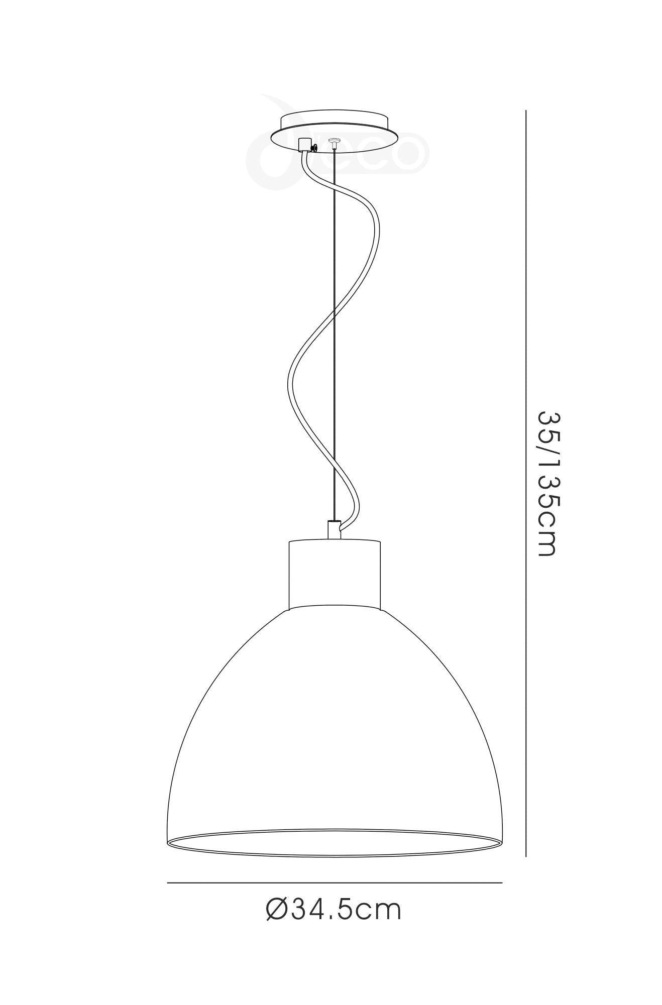 Hof Single Pendant 1 Light E27, Satin Nickel/ Frosted Ribbed Glass Shade