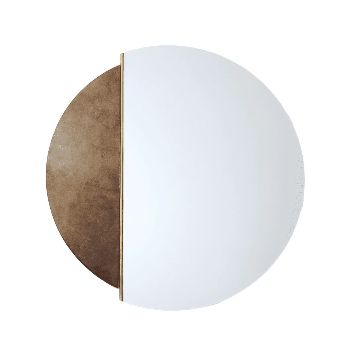 Genevieve Round Mirror - Gold Finish