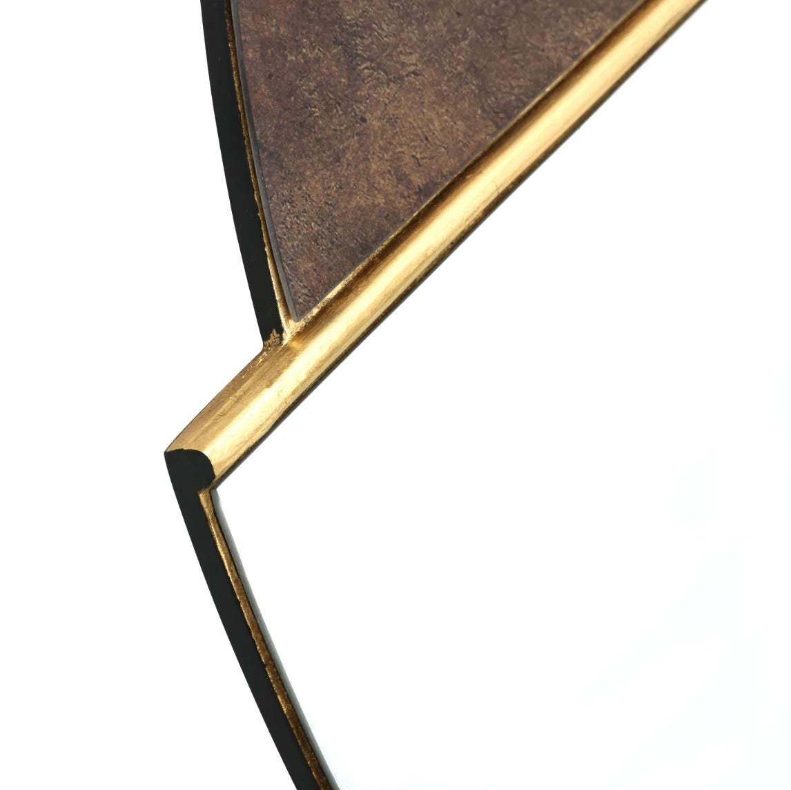 Genevieve Round Mirror - Gold Finish