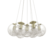 Ideal Lux Mapa Sat SP7 7-Light Cluster Brass - Cusack Lighting