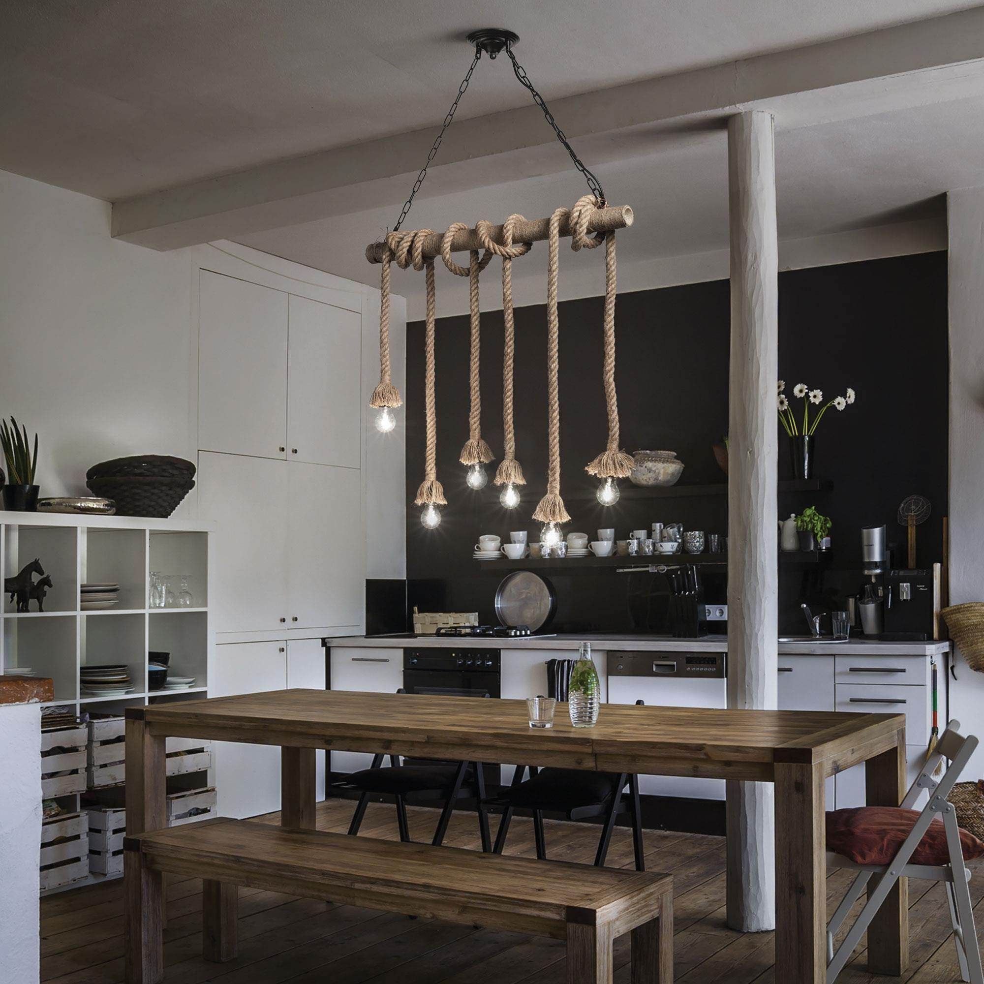 IDEALLUX CANAPA SP6 INDOOR HANGING LIGHT