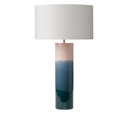 Dar Ignatio Table Lamp Ceramic Pink & Blue Base Only - Cusack Lighting