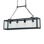 Igor 4Lt Kitchen Table/Island Light - Black Finish, IP20