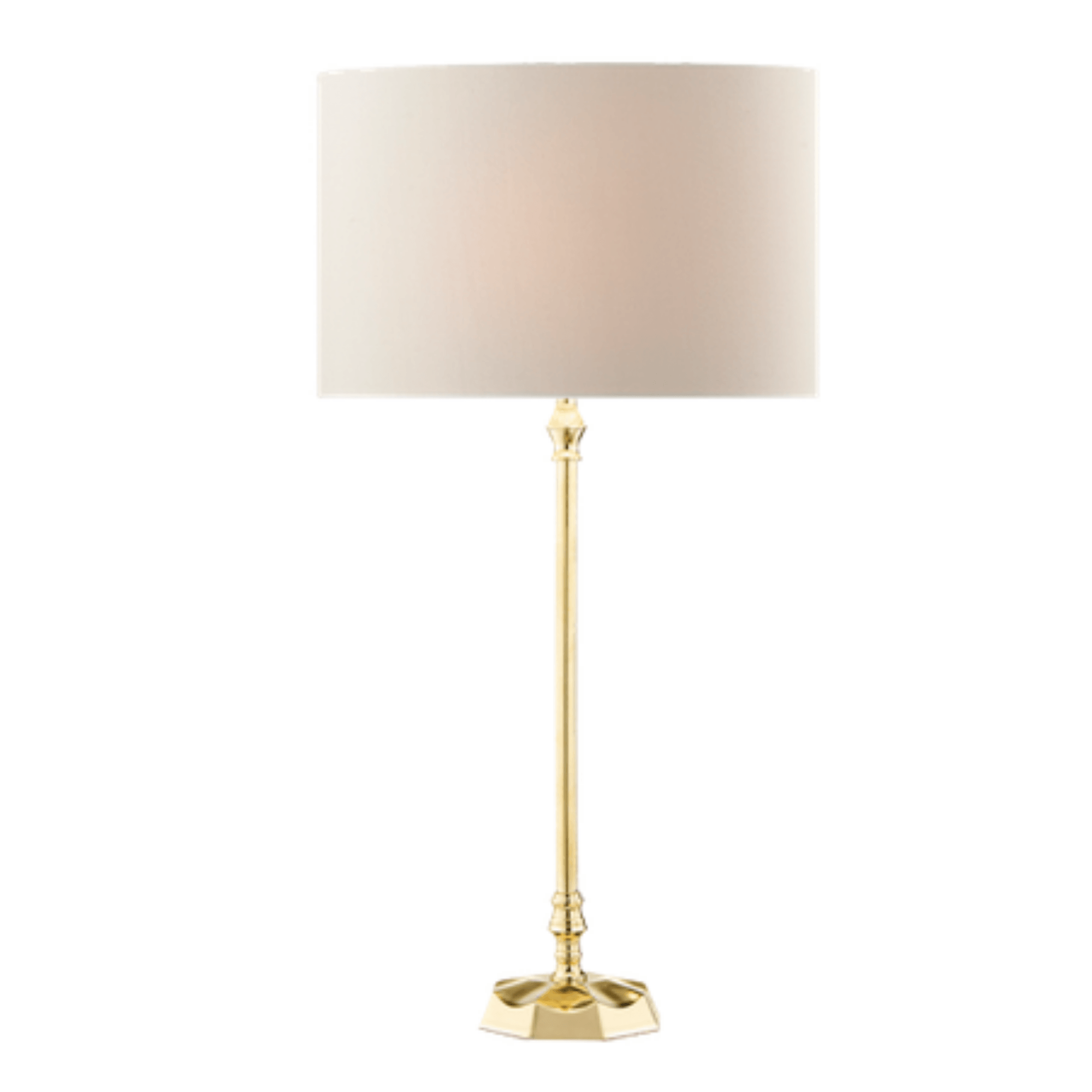 Dar Iowa Table Lamp Natural Brass Base Only - Cusack Lighting