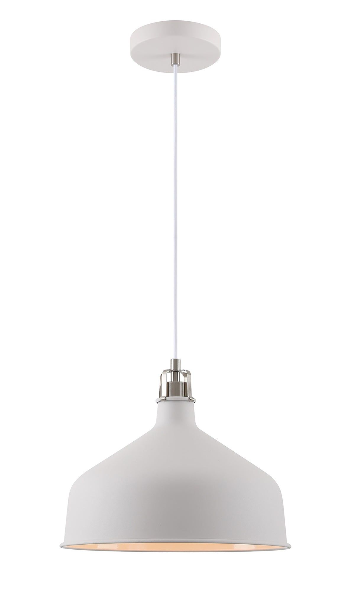 Jetson Pendant, 1 x E27, Small/Medium, Grey/Graphite/White - Cusack Lighting