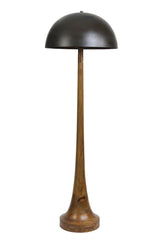 Jovany Floor Lamp - Wood Oil & Black Finish