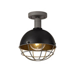 Kiacrenan Ceiling, 1 Light E27, IP65, Matt Black/Grey, 2yrs Warranty