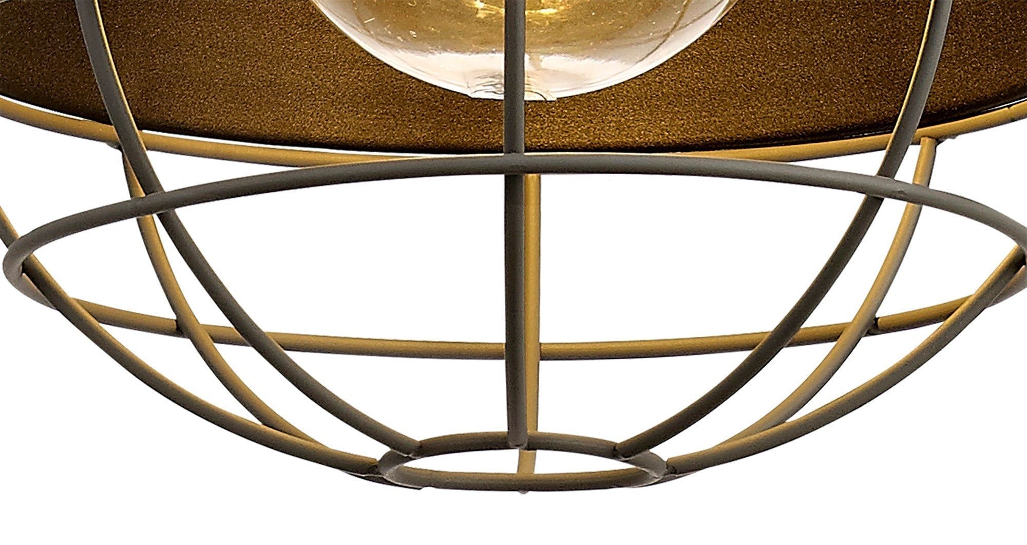 Kiacrenan Pendant, 1 Light E27, IP65, Matt Black/Grey, 2yrs Warranty