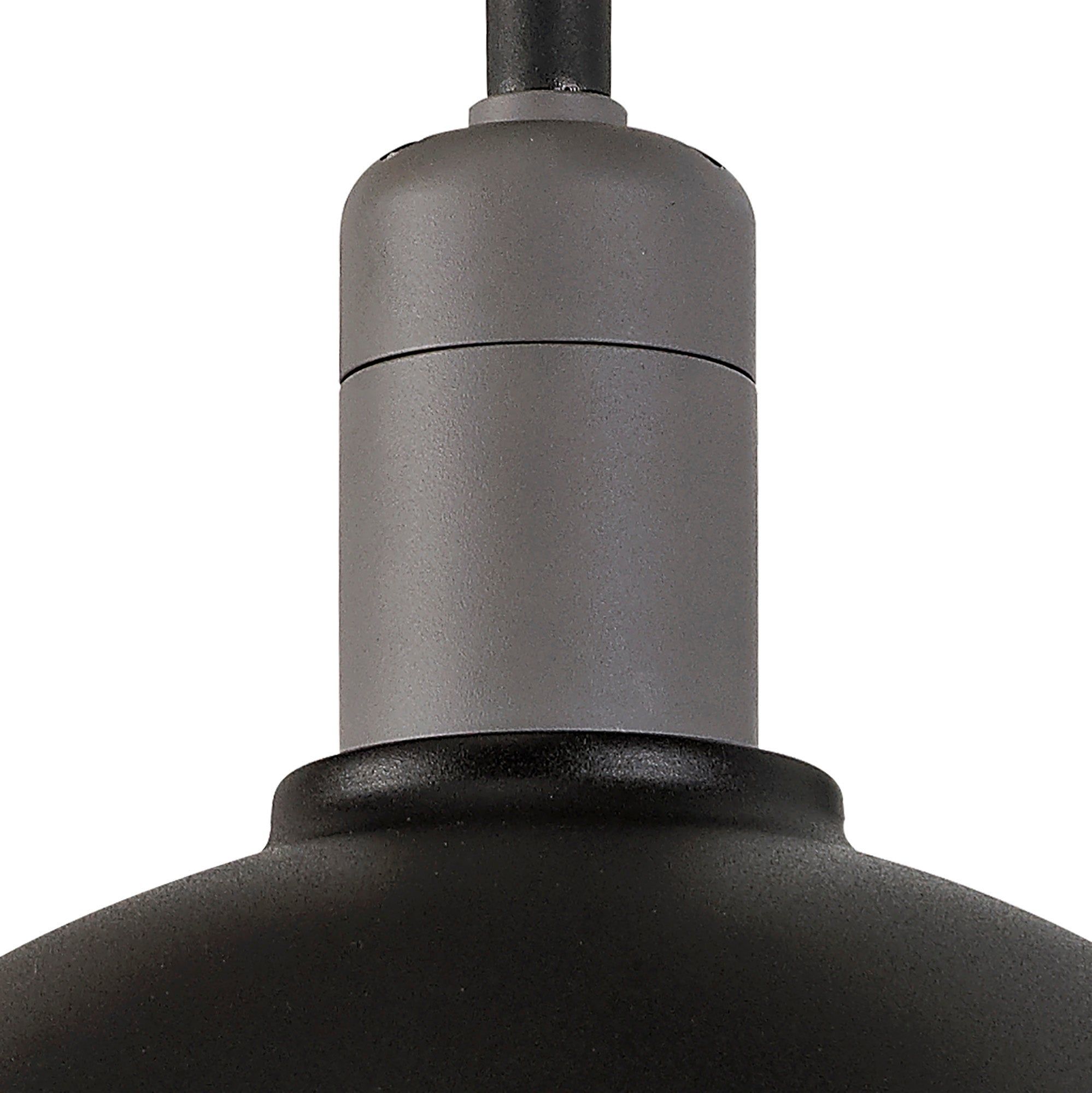 Kiacrenan Wall Lamp, 1 Light E27, IP65, Matt Black/Grey, 2yrs Warranty