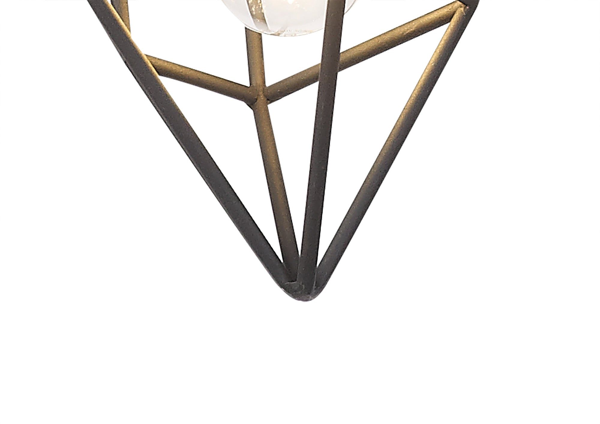 Kieker Large/Medium/small Pendant, 1 x E27, Antique Brass/Painted Gold & Sand Black/Black Nickel