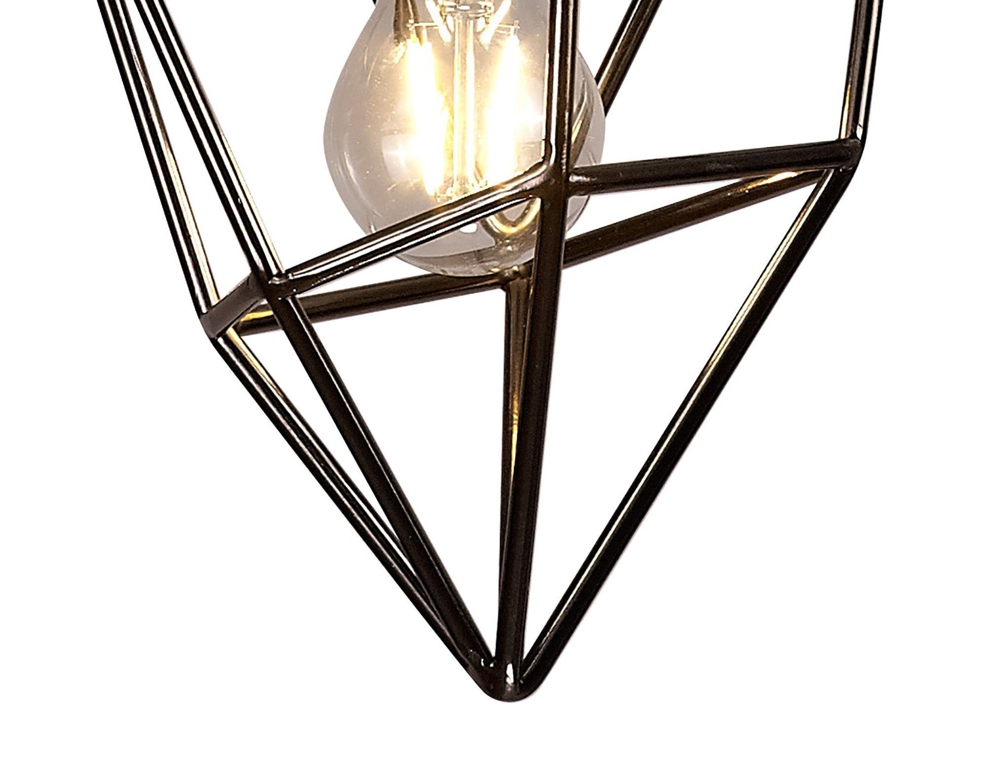 Kieker Large/Medium/small Pendant, 1 x E27, Antique Brass/Painted Gold & Sand Black/Black Nickel