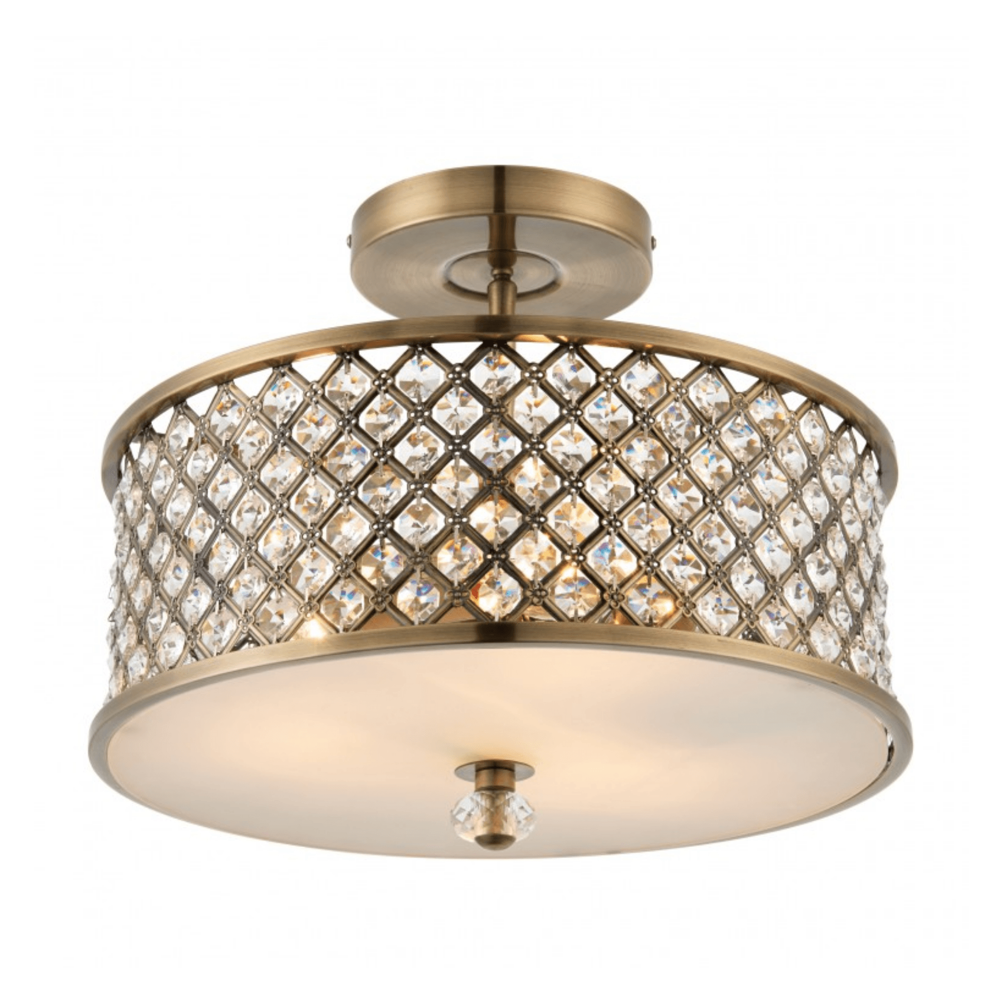 Kilmore Ceiling Lamp Antique Brass - Cusack Lighting