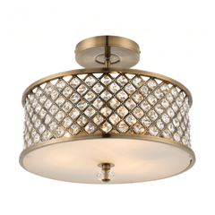 Kilmore Ceiling Lamp Antique Brass - Cusack Lighting