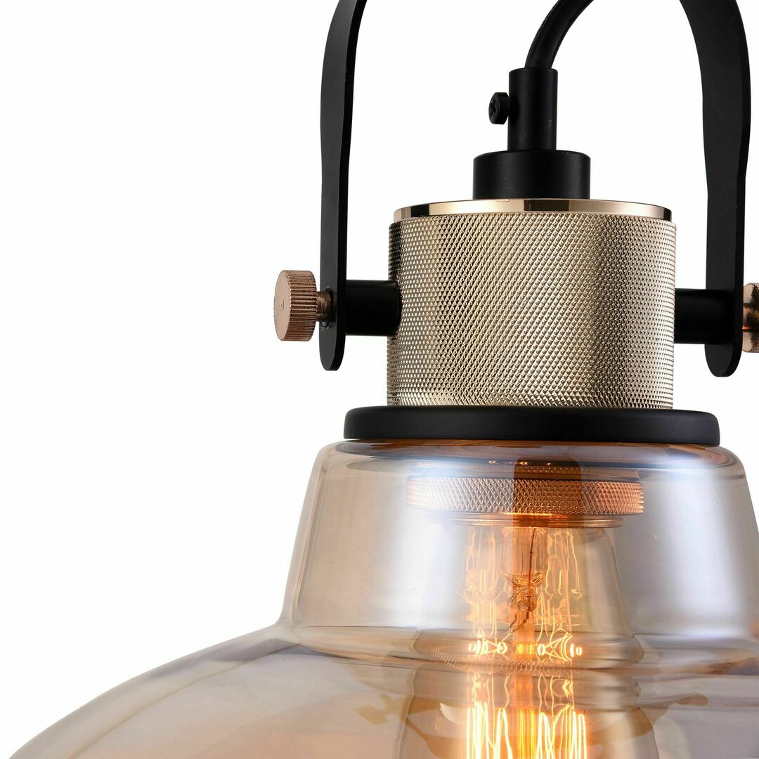 Maytoni Irving Pendant Lamp - Amber/Brass