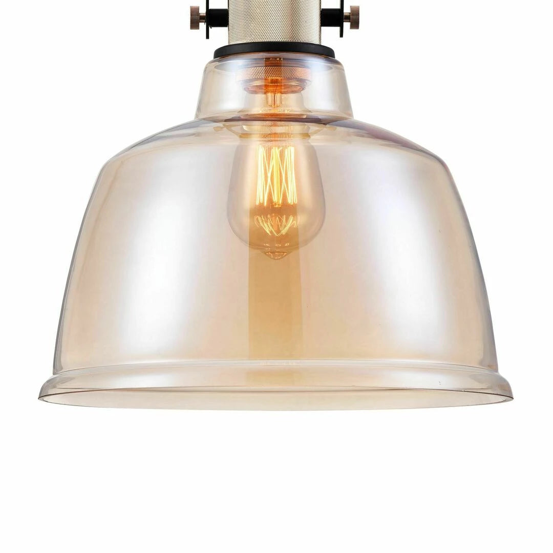 Maytoni Irving Pendant Lamp - Amber/Brass