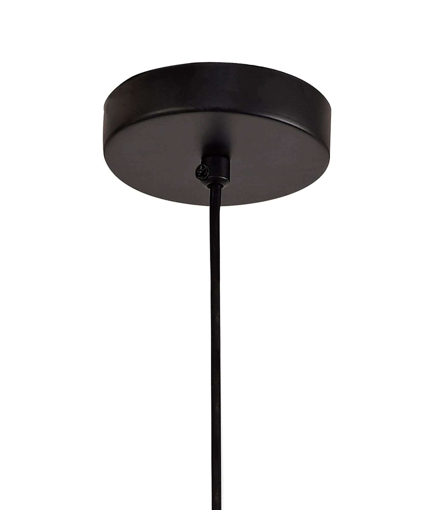 Tingr Single Small/Large Pendant, 1 Light Adjustable E27, Matt Black/Satin Gold