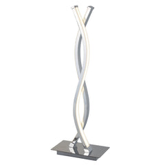 LED PLATT WAVE TABLE LAMP, CHROME, WHITE - Cusack Lighting