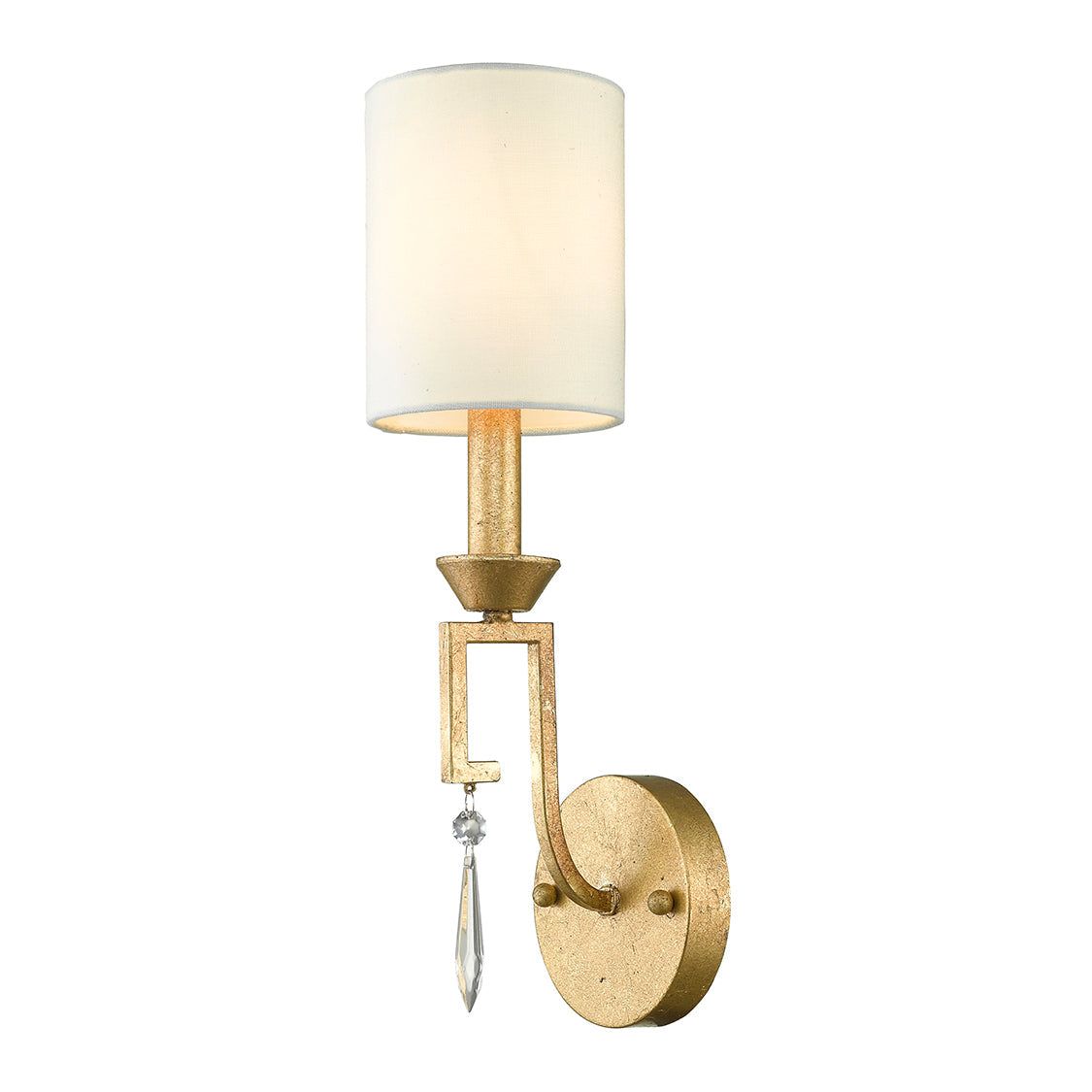 Lemuria 1L Wall Light - Distressed Gold Finish