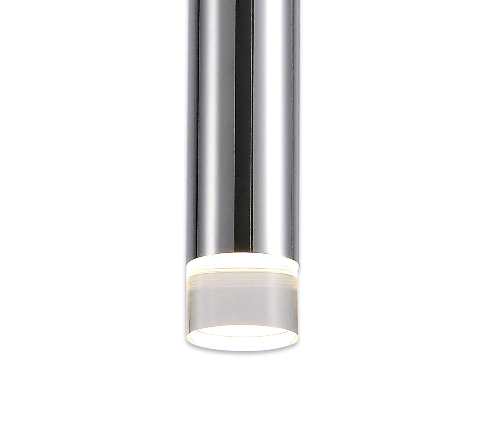 Shimsre 1 Light Pendant, 1 x 5W LED, 3000K, 118lm, Polished Chrome, 3yrs Warranty