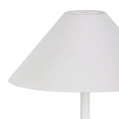 Liberty - Aluminum Rechargeable Table Lamp with Battery 3 W - White Finish, IP54