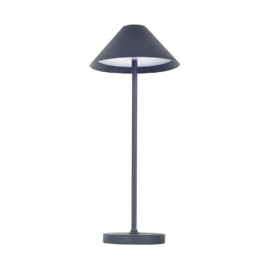 Liberty - Aluminum Rechargeable Table Lamp with Battery 3 W - Black Finish, IP54