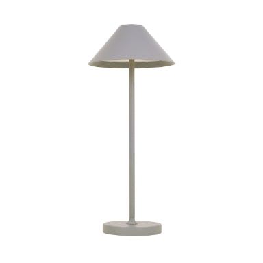 Liberty - Aluminum Rechargeable Table Lamp with Battery 3 W - Silver Finish, IP54