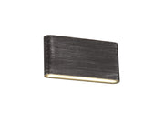 Mothy Small/Medium Up and Downward Lighting Wall Lamp, 2 x 3W LED, 3000K, 350lm, IP54, Black/Silver, 3yrs Warranty