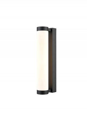 Liva large | Chrome/Black 645mm/345mm LED Bathroom Wall Light - Cusack Lighting