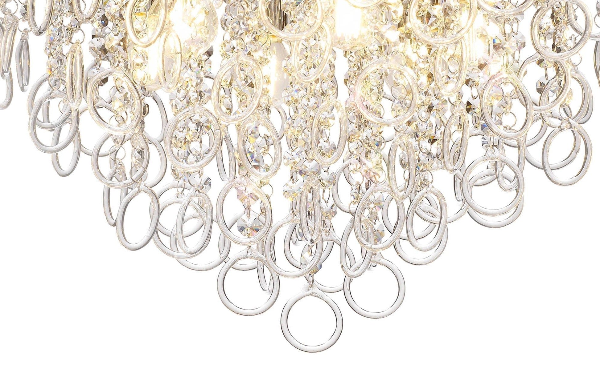 Obiser Ceiling, 4/6 Light E14, Polished Chrome/Crystal