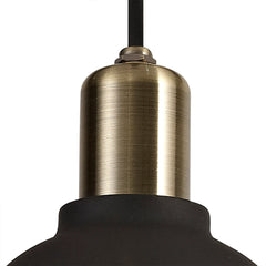 Sitsner Pendant, 1 Light E27, IP65, Matt Black/Brushed Bronze, 2yrs Warranty